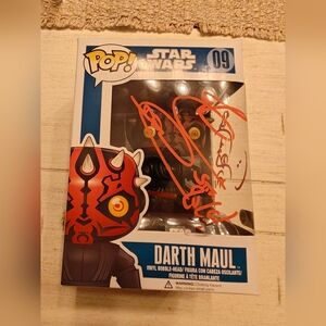 Signed Darth Maul Funko Pop Figure